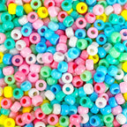 Pastel Pony Beads 1000+pcs Acrylic Kandi Beads Refill Plastic Pony Bead by Sistenia
