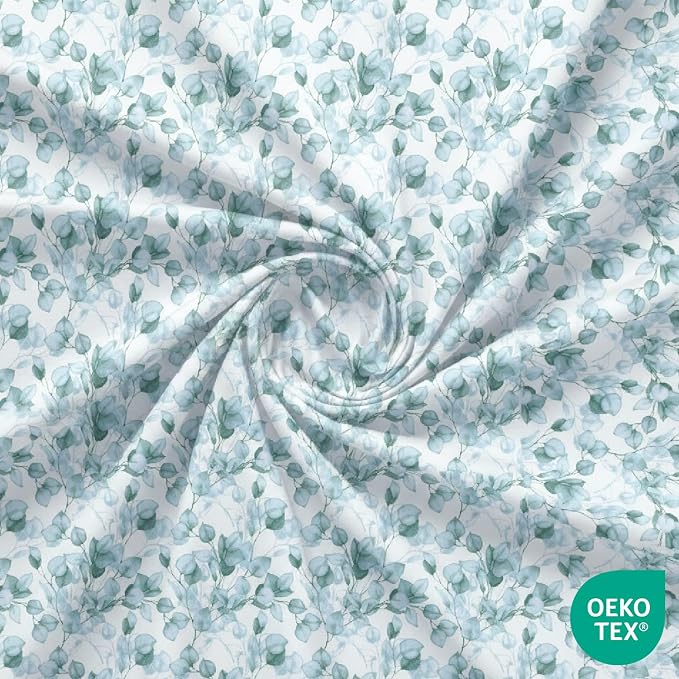 Feather & Stitch 1 Piece Fitted Sheet King Size, 100% Cotton Damask Sateen - Image 3