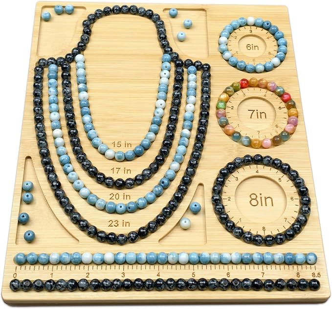Petoysoso Bead Boards for Jewelry Making, Bamboo Beading Tray Design Mat for - Image 6