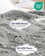 Super Soft Luxury Fleece Sherpa Weighted Blanket - Image 4