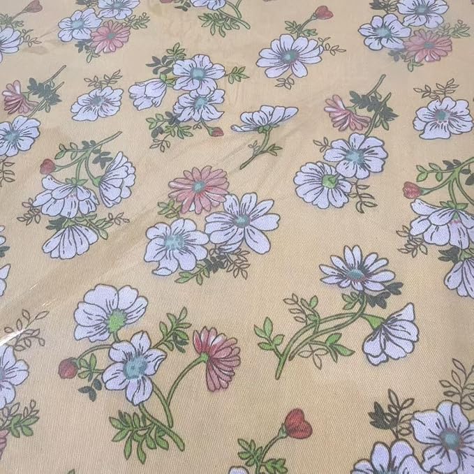 Light Weight Natural Cotton Fabric by The Yard DIY Making Supplies Quilting by LMAEZNER