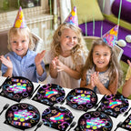 50 Guests Roller Skating Plates and Napkins Party Supplies Retro Roller Skate - Image 6