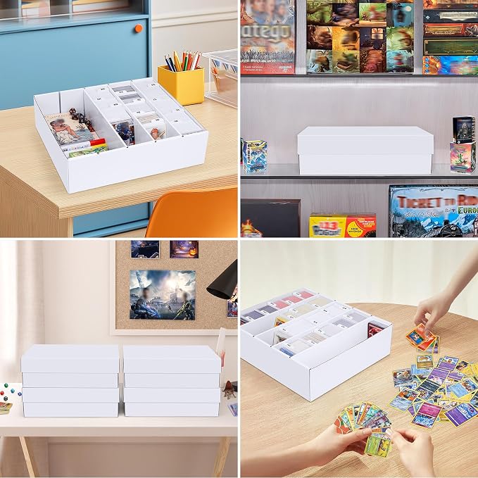 5 Row Trading Card Storage Box, 1 Pack Cardboard Storage Box - Image 6