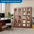 PEUKC Display Cabinet with Glass Doors, 71 Inches Metal Display Case with 4 - Image 8
