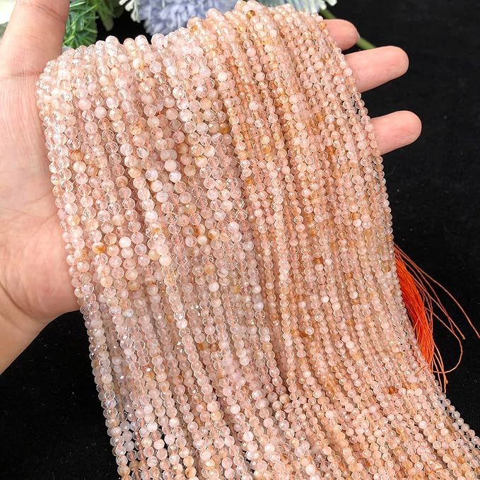 4mm 90pcs Transparent Citrine Tiny Gemstone Beads - Image 7