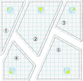 Quilting Template Set Acrylic Cutting Templates by Jutom