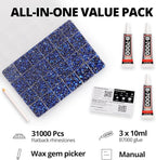 31000Pcs Royal Blue Rhinestones - Image 2