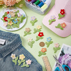 FINGERINSPIRE 32PCS Crochet Flowers Appliques - Image 4