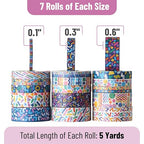 Mr. Pen- Washi Tape Set, 21 Rolls, 5 Yards/Roll | Washi Tape - Image 4