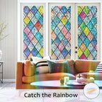 Window Privacy Film, Static Cling Stained Glass Window Film Decorative - Image 2
