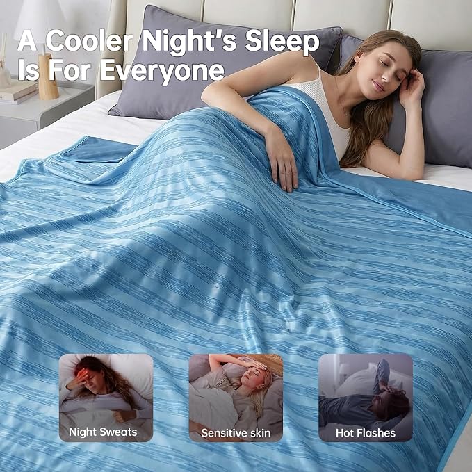 Guohaoi Cooling Blankets for Hot Sleepers, Arc-Chill Q-Max >0.5 Cool Fiber - Image 6