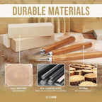 JJ CARE Wood Carving Kit, 10 Basswood Blocks, 1 Grinding Stone & Storage Case - Image 6