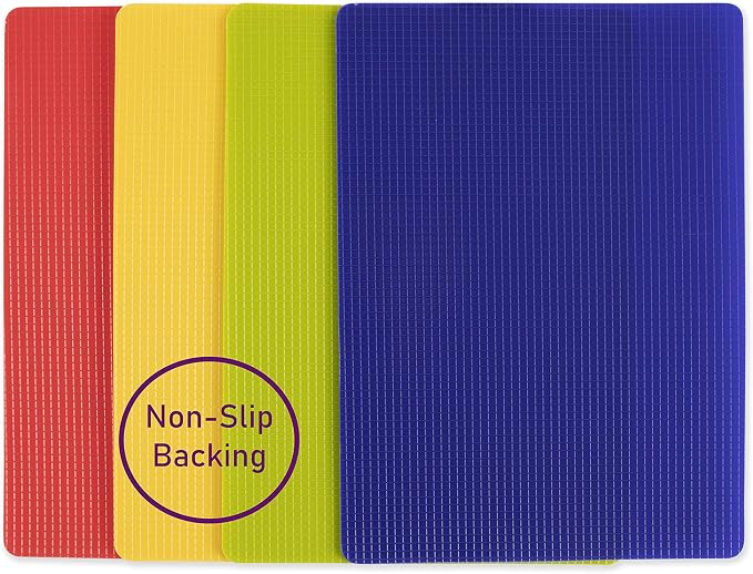 Dexas Heavy Duty Grippmat Flexible Cutting Board Set of Four 8 x 11 inches - Image 9