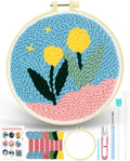 FIVEIZERO Punch Needle Kit for Beginners, Yarn Punch Needle Art Craft Kit for by FIVEIZERO