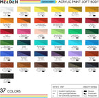 MEEDEN Soft Body Acrylic Paint: Naples Yellow Hue Matte Finish - 250ml/8.45oz - Image 3