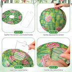 Panelee 12 Pcs Summer Cactus Party Decorations Mexican Themed Succulent Plant - Image 3
