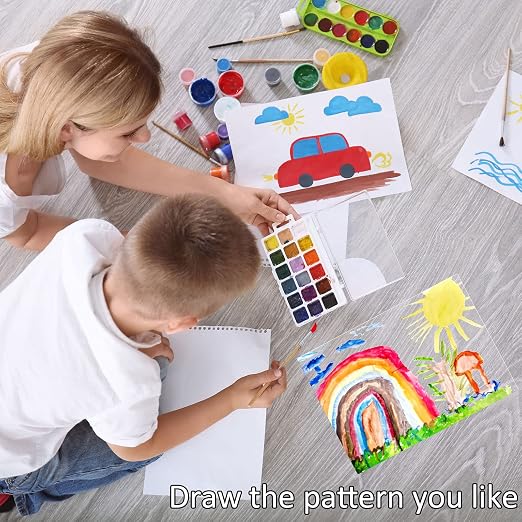 Queekay 40 Pcs 8 x 10 Inch Clear Acrylic Sheet 0.04'' Thick Plastic Blank - Image 5