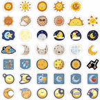 BulbaCraft 100Pcs Moon Stickers - Image 4