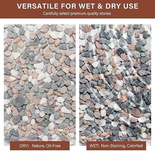 NUPICK 12 lbs Pebbles for Indoor Plants, 3/8 Inch Pea Gravel for Fish Tank - Image 7