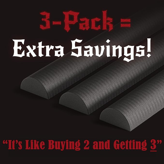 The Foamory's No Waste Half Round EVA Foam Dowel. 3 Pack of 5-25mm x 1M - Image 2