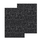 2 Pack 8'' x 12'' Glitter Black Acrylic Sheet, 3mm Thick Acrylic Plexiglass by Unknown