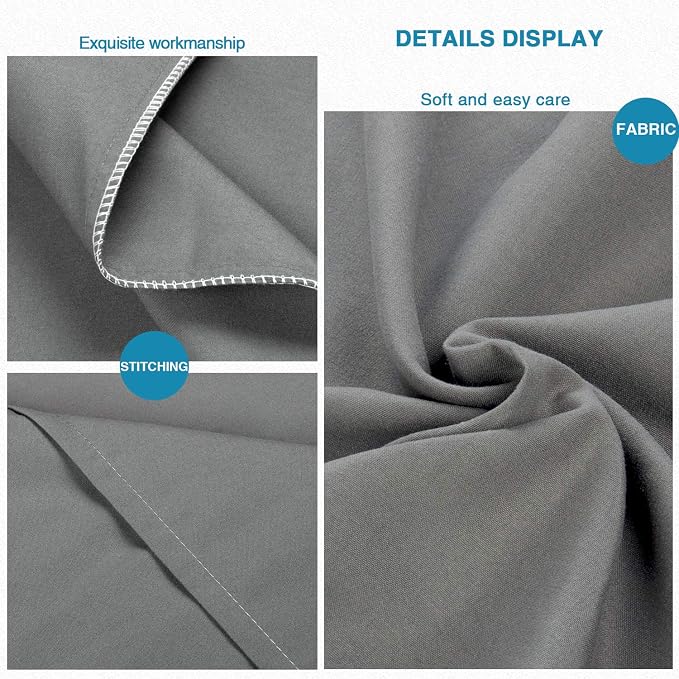 FLXXIE 6 Pack Microfiber Queen Pillowcases, Ultra Soft and Wrinkle, Fade - Image 3
