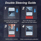 400 Pack Card Sleeves, 200 Matte Red Trading Card Sleeve and 200 Inner Sleeves - Image 4