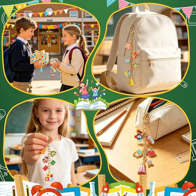 RUEGGVAT Back to School DIY Keychain Making Kit - Image 7