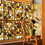 funlife Original Hand-Drawn Faux Stained Glass Window Film, Double-Sided Static - Image 6