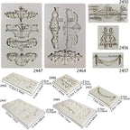 Crown Baroque Style Ornament Silicone Molds 5-count Art Decor Filigree - Image 3