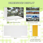 DZrudun 2Pcs Diorama Box for School Projects and 4 Habitat Background Cards | - Image 7