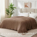 100% Cotton Muslin Blanket Large 50"x 70", Breathable and Lightweight Cotton - Image 2