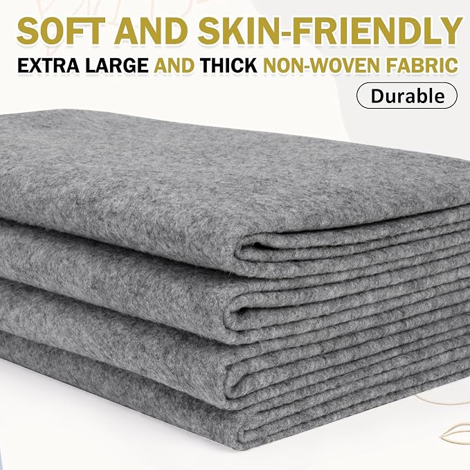 XSEINO Gray Large Felt Fabric 36" X 36 ", 1.4 mm Thick Soft Felt Fabric Sheet - Image 6