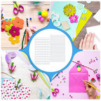 Lusofie 1320Pcs Square Foam Sided Adhesive Sticker Set 3D Pop White 2-Side Foam - Image 6
