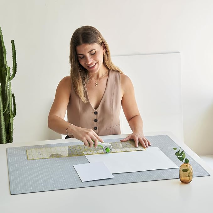 Elan Cutting Mat A1 Gray, Large Self Healing Cutting Mat 24 x 36 Inch, 5-Ply - Image 6