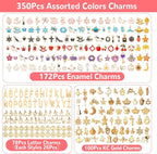 SANNIX 350Pcs Charms for Jewelry Making - Image 3