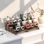 2 Set Wooden Tiered Risers Display Stands - Image 5