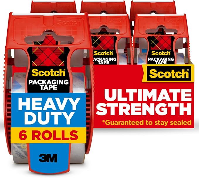 Scotch Heavy Duty Shipping Packing Tape, Packing Tape by Unknown