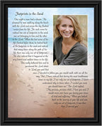 Footprints in the Sand Inspirational Wall Art, Beach Decor, Christian Gifts by CROSSROADSHOMEDECOR