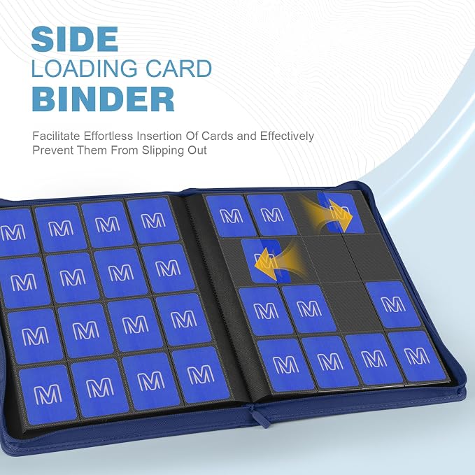Premium Card Binder 16 Pocket, Trading Card Binder Holds up to 1000+Cards - Image 3