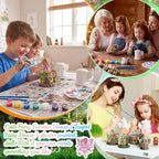 Thyle 6 Set 5 Inch Ceramics Fairy House to Paint Teapot Fairy Garden House - Image 5