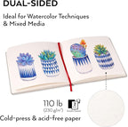 ARTEZA Watercolor Sketchbooks, 8.25 x 8.25 Inches, 68 Pages Each, 110 lb / 230 - Image 3