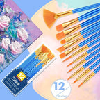 ESRICH Paint Brushes Set, 12 Sizes Paint Brush - Image 6