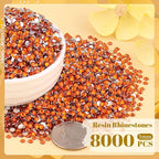 8000PCS 3mm Resin Rhinestones Bulk - Image 2
