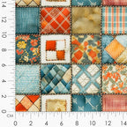 Patchwork Fish Cotton Fabric Panel – 6 Designs + Bonus Sheet 29.5×19.6 inch - Image 8
