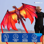 SGftre Complete Kite with Handle, Line & Accessories, Family Outdoor Activities - Image 3