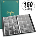 150 Pockets Coin Album, Penny Collecting Book, Souvenir Coins Collection Holder - Image 6