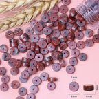 Natural Stone Heishi Beads for Necklace Making, 4 mm x 6 mm Small Flat Round - Image 6