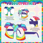 Pajean 36 Pcs 60s Party Decorations 60's Photo Booth Prop 60 Hippie Themed - Image 3