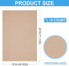 Cross Stitch Fabric 14 Count Aida Cloth 28 x 19 Inch Large Size Classic Reserve - Image 2